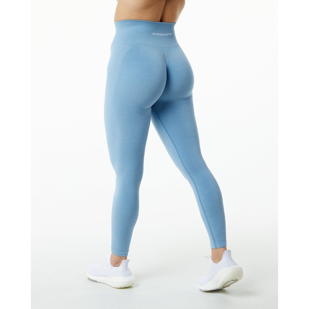 Alphalete Amplify Leggings Washed Denim Size Small